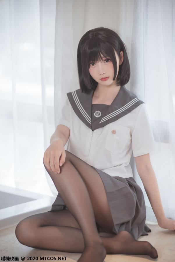 [喵糖映画] JKL.017 面饼仙儿 黑丝JK制服